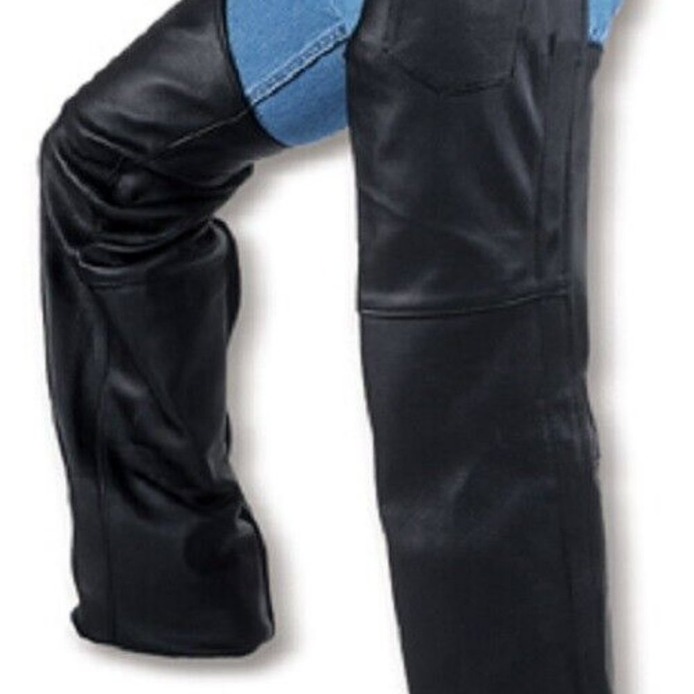 Interstate Leather Motorcycle Chaps Size Small - image 5